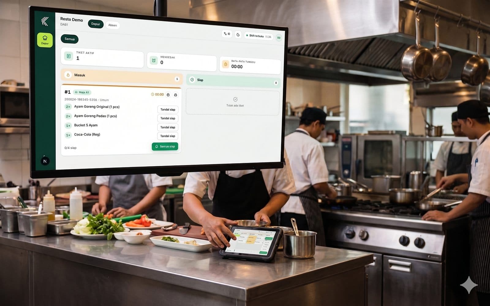 Kitchen display (KDS)