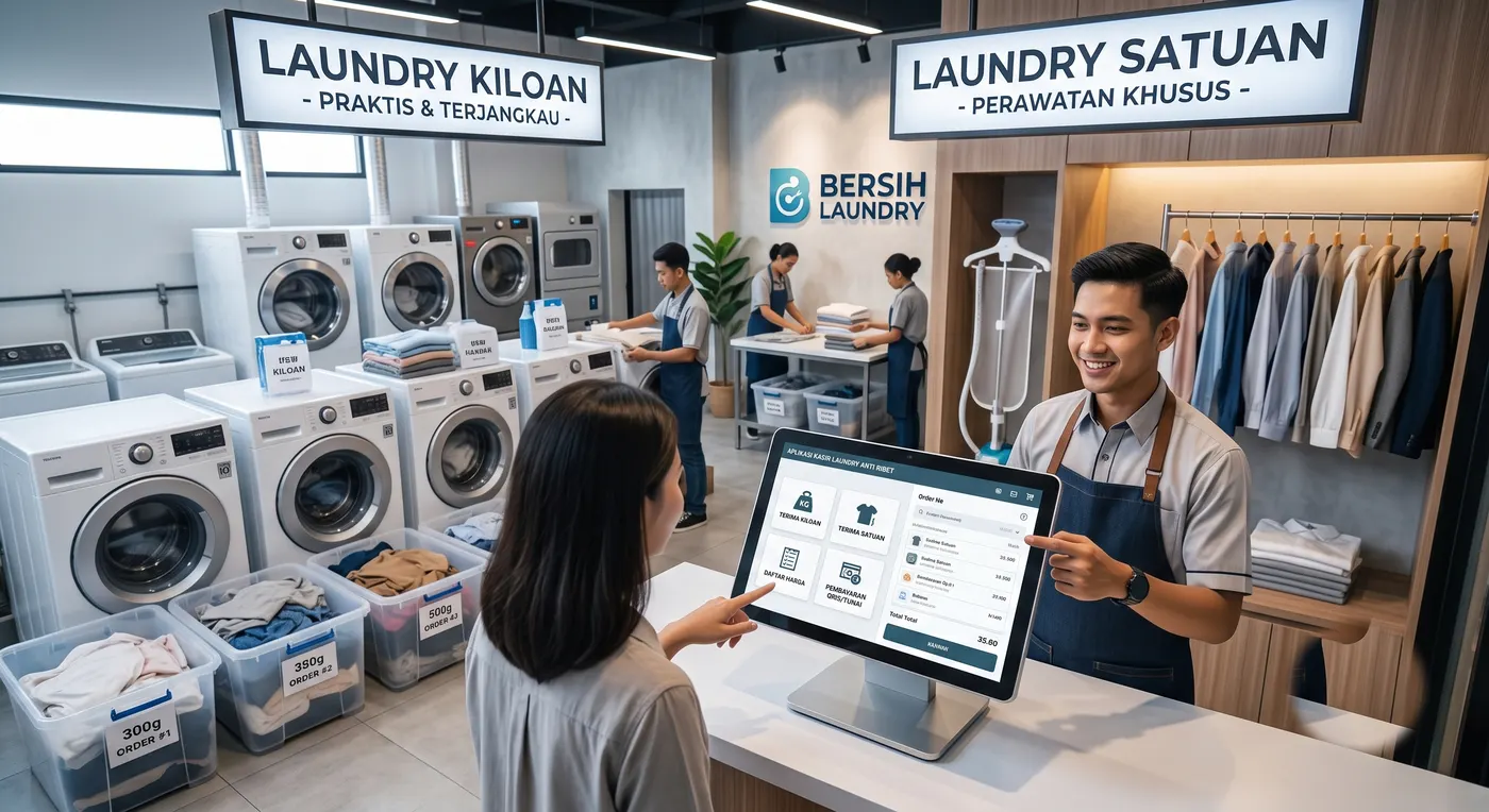 Aplikasi Kasir Laundry Kiloan & Satuan Anti Ribet